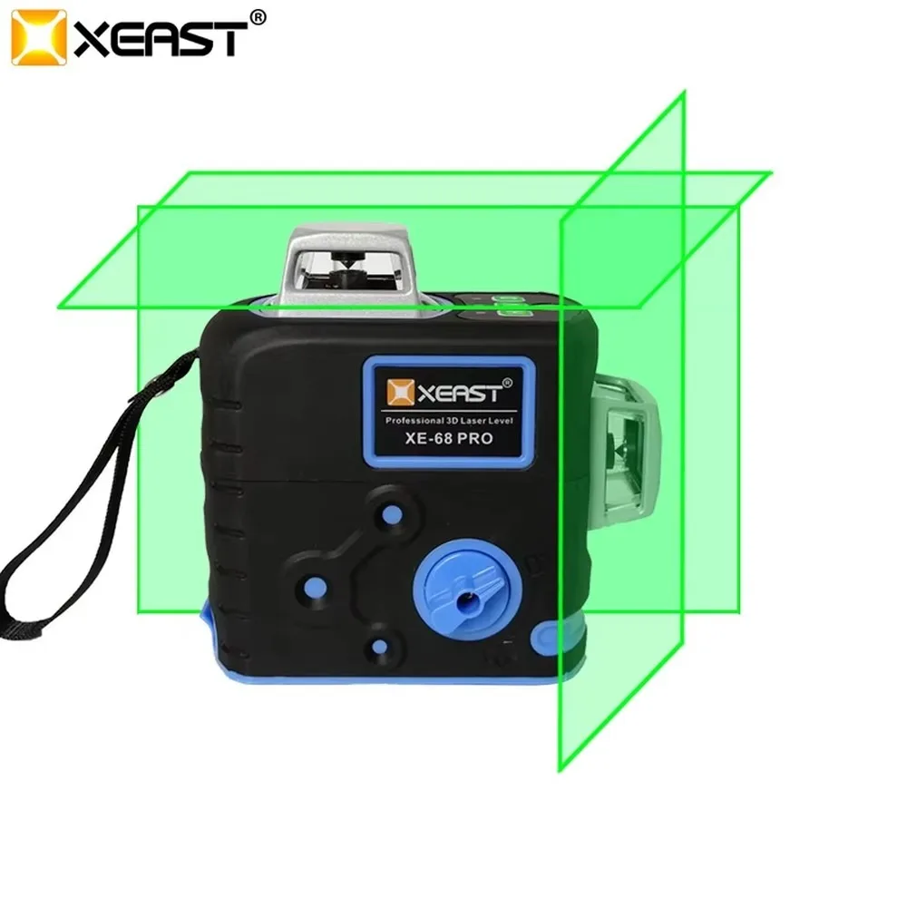 XEAST XE-68 PRO 3D 12 Line Green Self-Leveling 360° Laser Level With 18650 Battery, Horizontal & Vertical Floor
