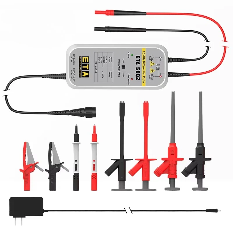 

5002 25MHz 1300V Including 6 Accessories Isolation Probe Voltage Differential Oscilloscope Probes
