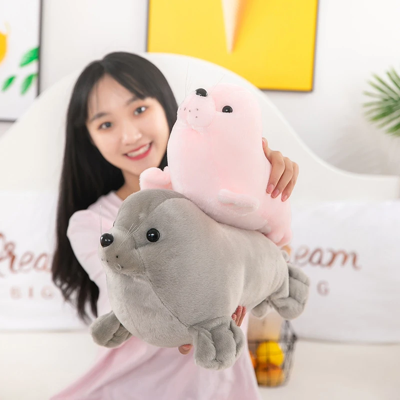 

1Pcs 23cm Soft Seal Plush Toy Cute Sea Lion Stuffed Doll for Children Sea World Animal Gift