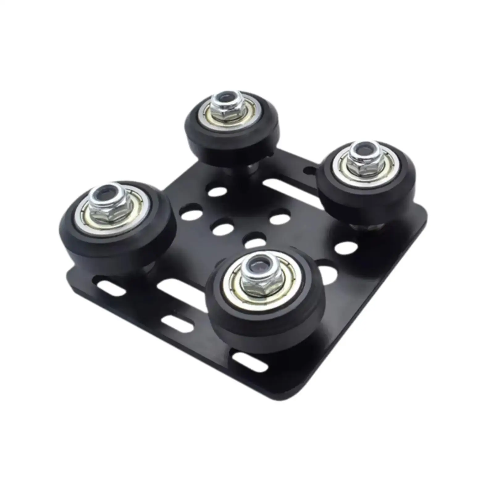 Slots Gantry Plate,Gantry Rod Plate with Wheel,Assembled 3D Printer CNC Machine for Aluminum Profile,3D Printer Accessories
