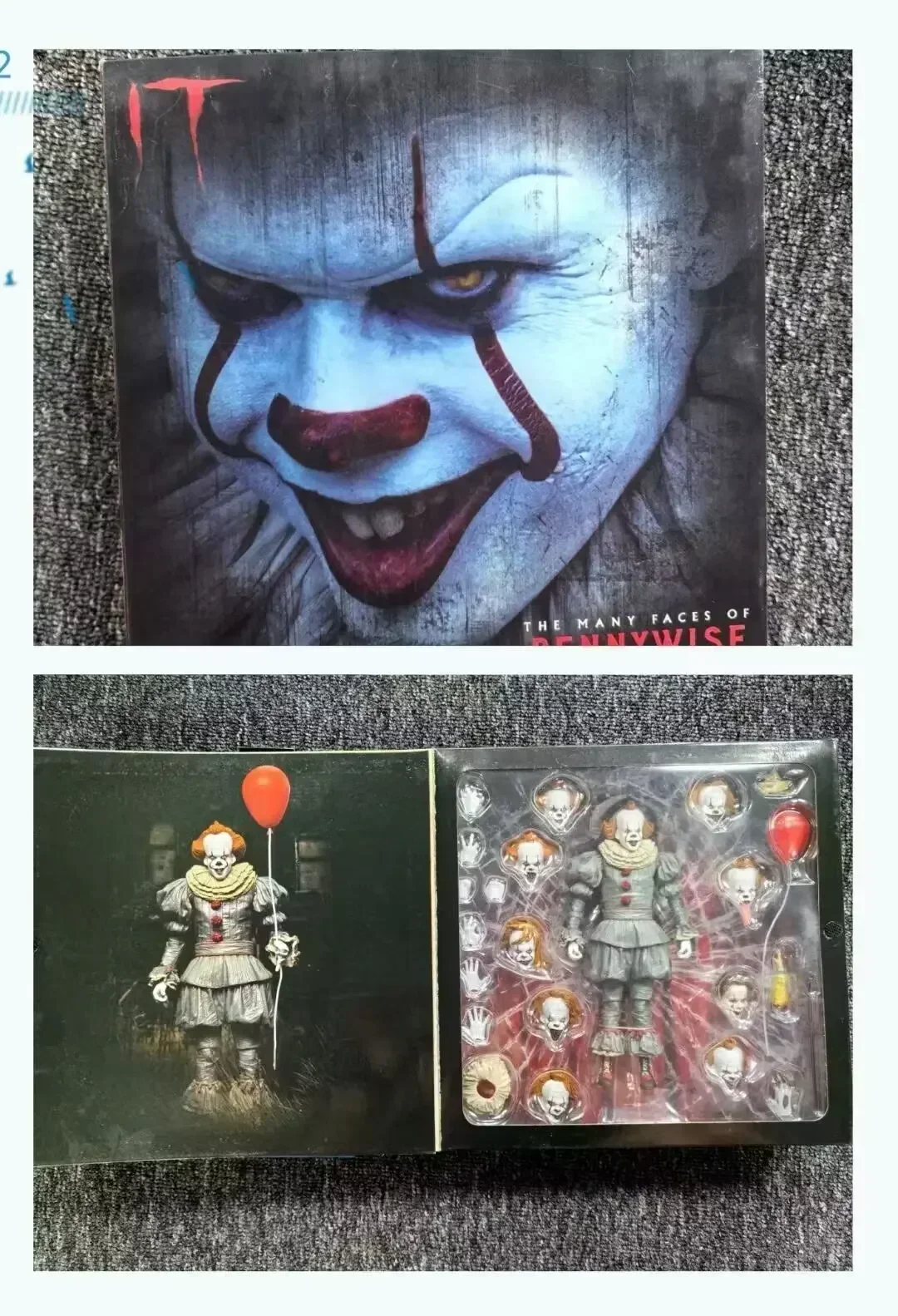 متوفر في المخزون NECA Pennywise عمل الشكل الفصل الثاني لعبة مجسمة نهائية هدية رعب لجميع القديسين عيد ميلاد نموذج اللعب هدية