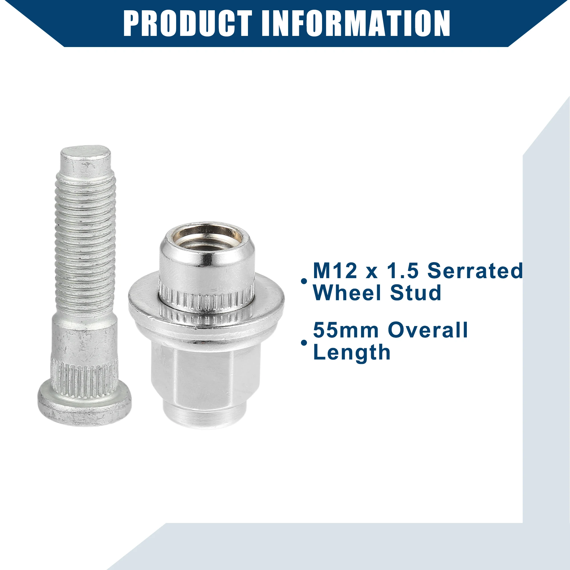 UXCELL M12-1.5 Wheel Stud Bolt Nuts Sets for Jaguar f-Type 2013-2019 for Jaguar S-Type 1999-2009 for Jaguar X No.C2C35294010