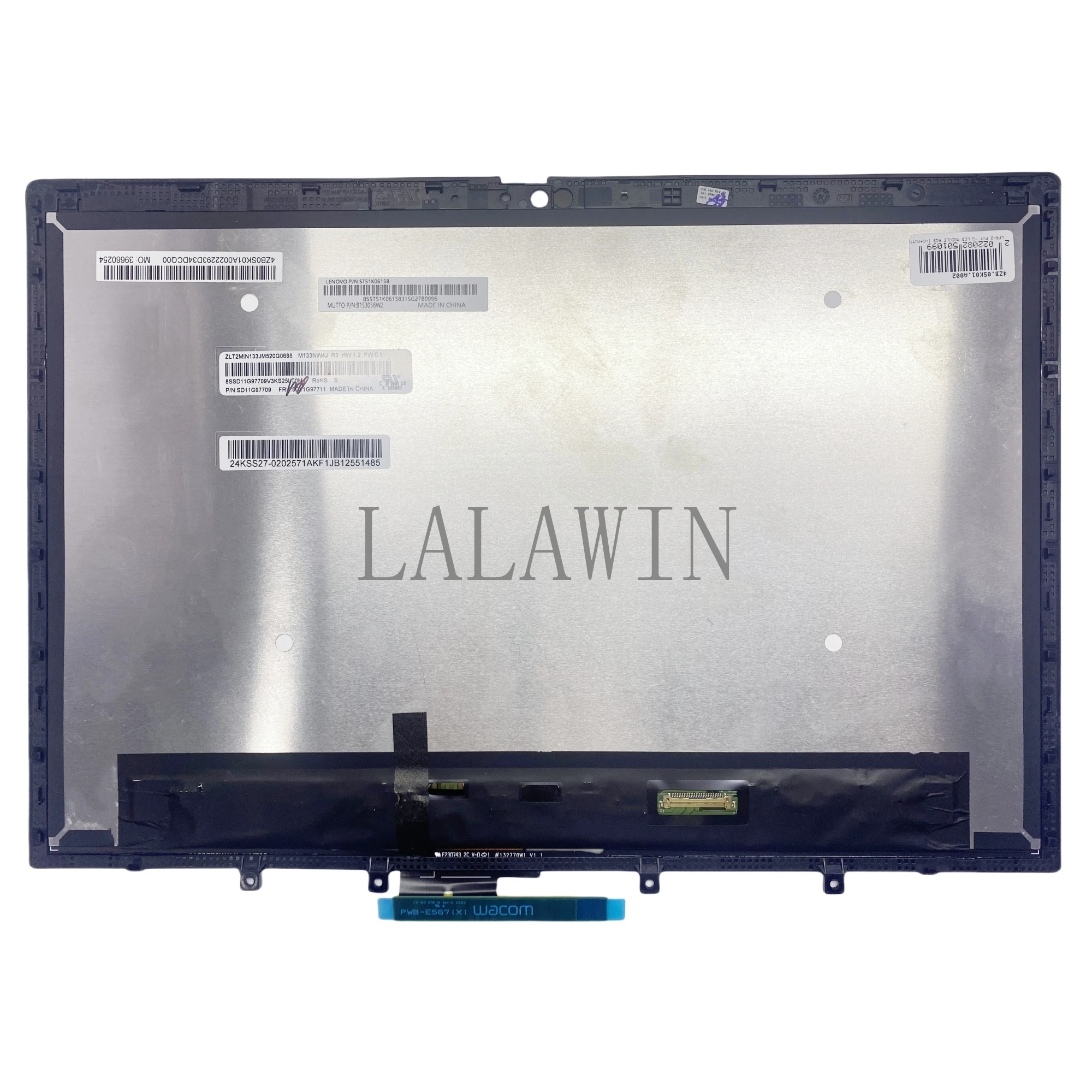 For Lenovo ThinkPad L13 Yoga Gen 3 M133NW4J R3 Assembly Replacement Panel Matrix Screen Laptop LCD Display 3rd
