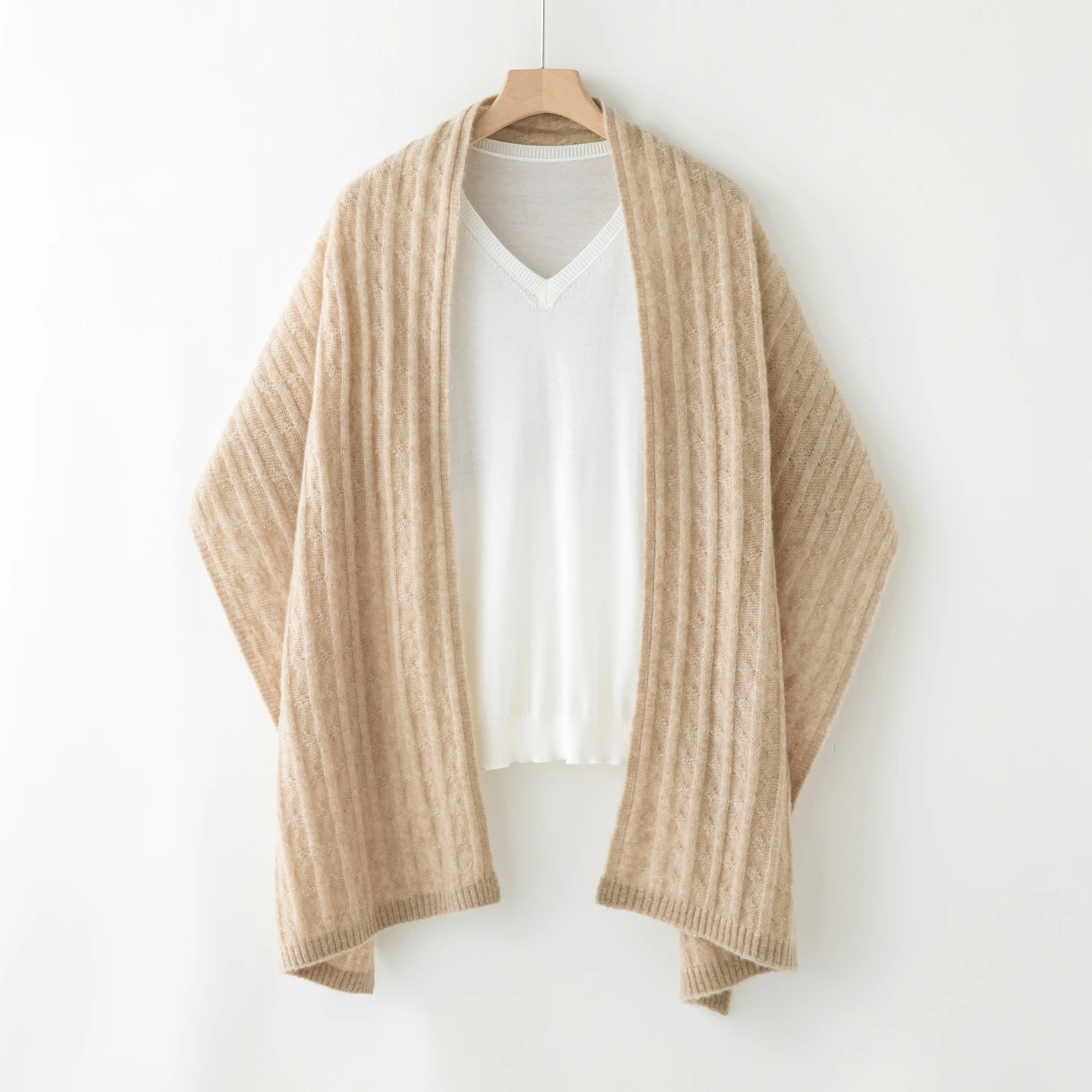 Anmutiger Damen-Schal aus 100 % Kaschmir, Herbst und Winter, weich, warm, hautfreundlich, für Damen, Kaschmir-Schal, täglicher Pendel-, kältebeständiger Schal