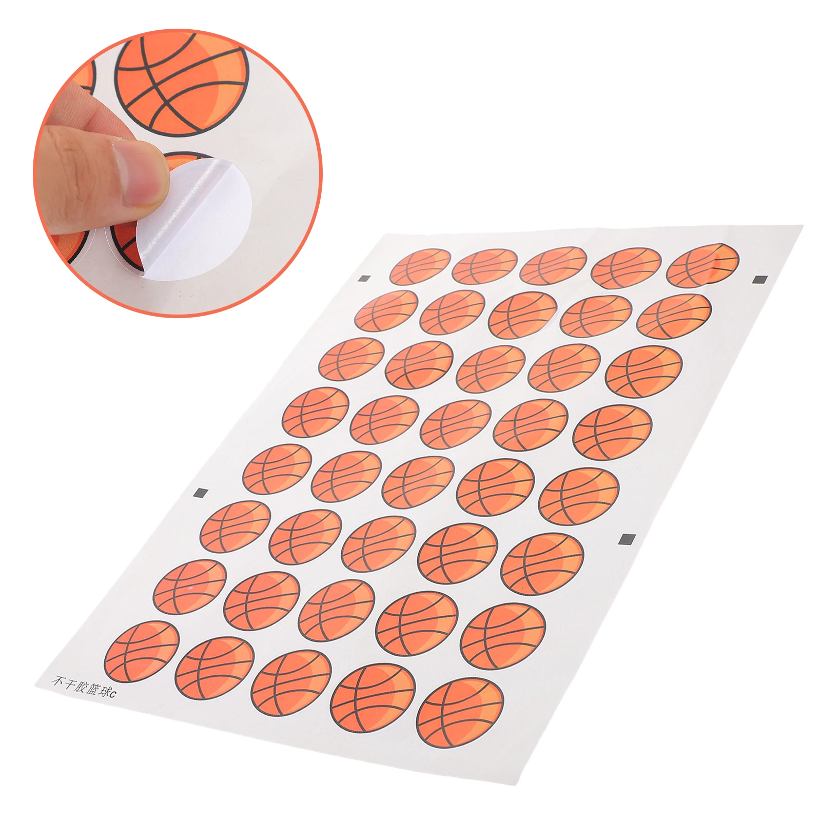 

Basketball Face Stickers Skin-friendly Tattoo Tape for Tattooing Sports Party Favors