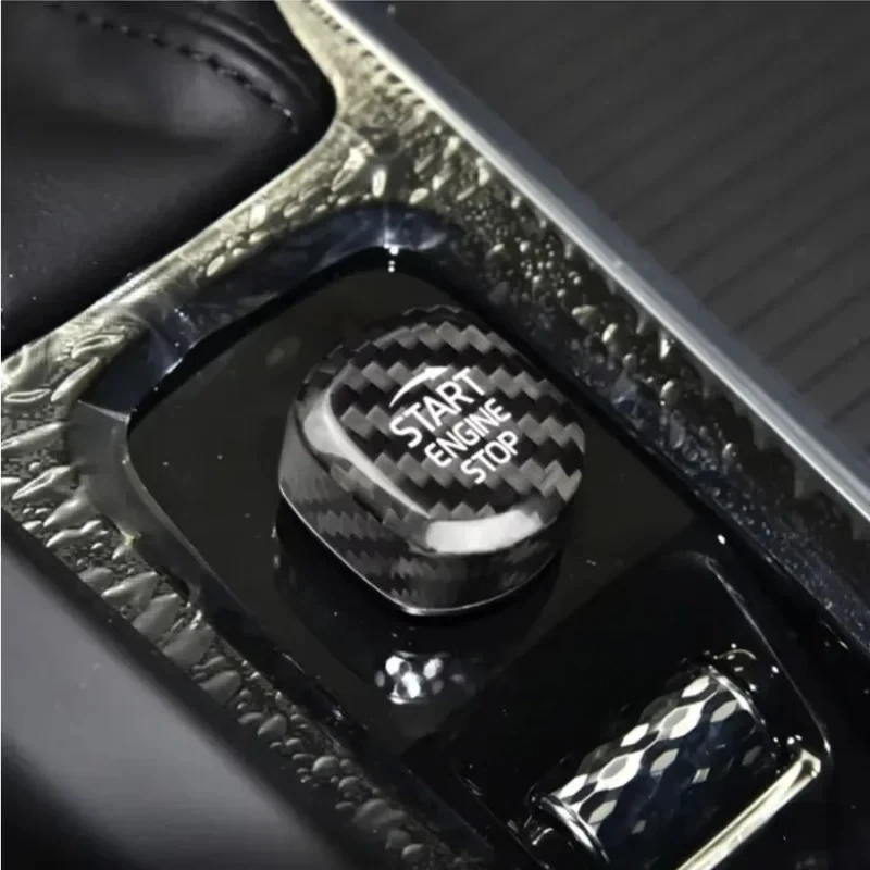 

For Volvo XC60 XC90 S60 S90 V60 V90 Real Dry Carbon Fiber 17-22 Styling Engine Start Stop Swtich Button Knob Decorative Sticker