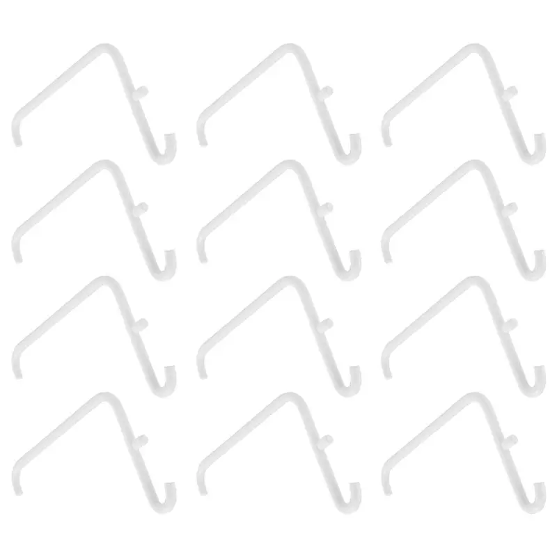 J1UL1N 12Pcs Peg Board Hooks, Peg Board Accessories, Long Peg Board Hooks Set Metal Storage Tool Waterproof Home Office Tool