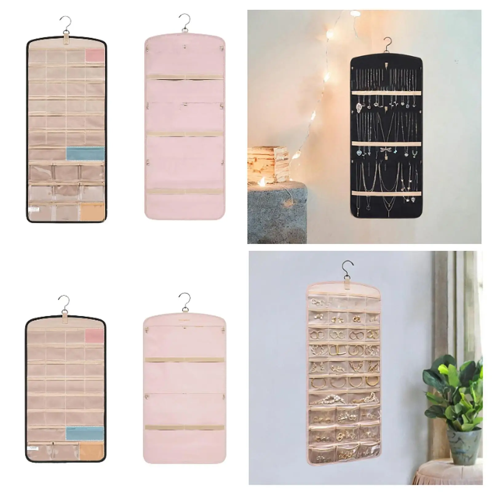 

Подвесной органайзер для ювелирных изделий, браслет, ожерелье, держатель для двери витрины для путешествий