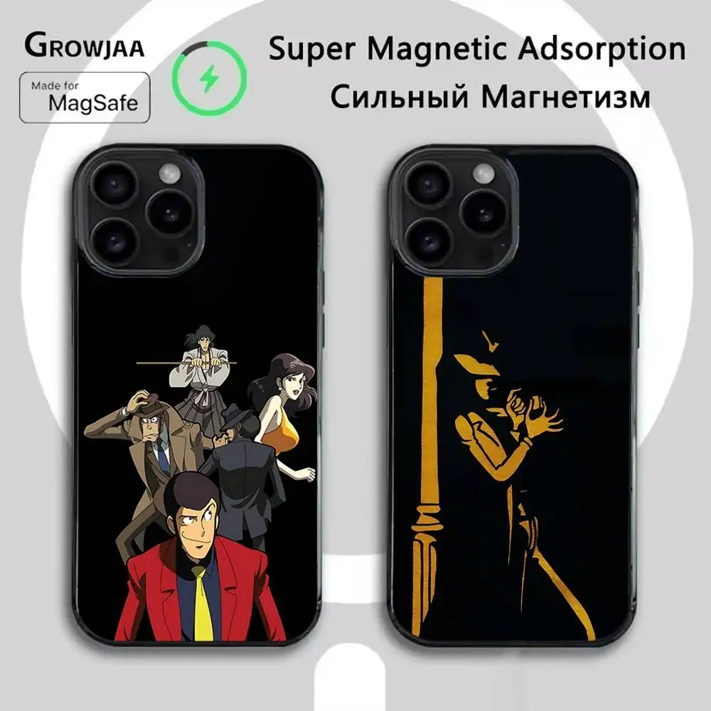

Anime L-Lupin The Third Phone Case For iPhone 17,16,15,14,13,12,11,Pro,Max,Plus,Mini,SE4,E Magnetic Magsafe Wireless Charging