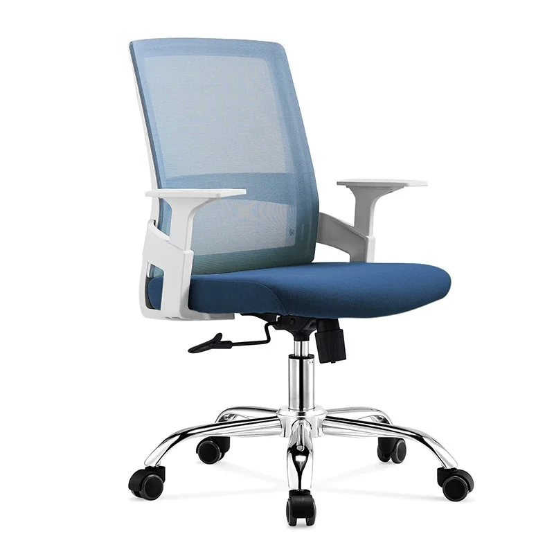 Factory New Model Mid Back Mesh Office Chair White Frame Office Chair