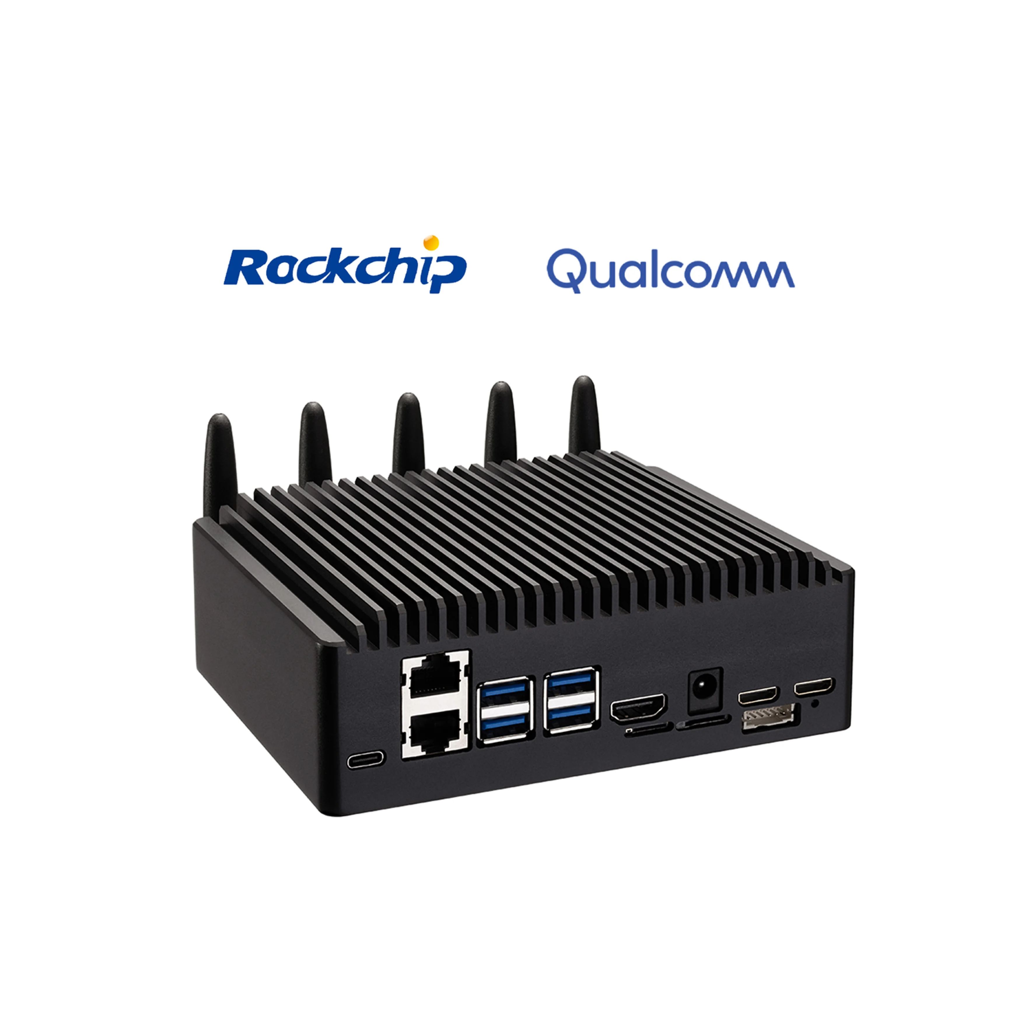 DIT ARM نظام مضمن كمبيوتر صغير RK3568 RK3588 NPU المنفذ التسلسلي LAN USB الإدارة الصناعية أندرويد Ubuntu Linux التشغيل