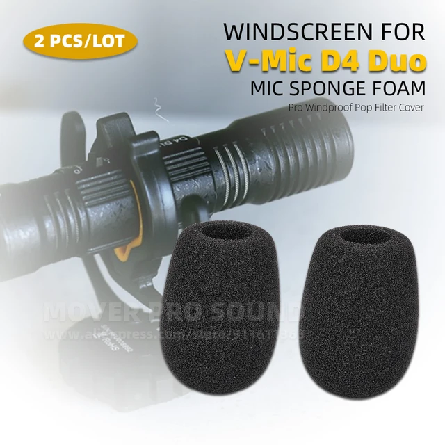 For Deity V-Mic D4 Duo D 4 Microphone Windproof Pop Filter Screen  Windshield Sponge Pro Camera Mic Foam Cover Shield Windscreen - AliExpress