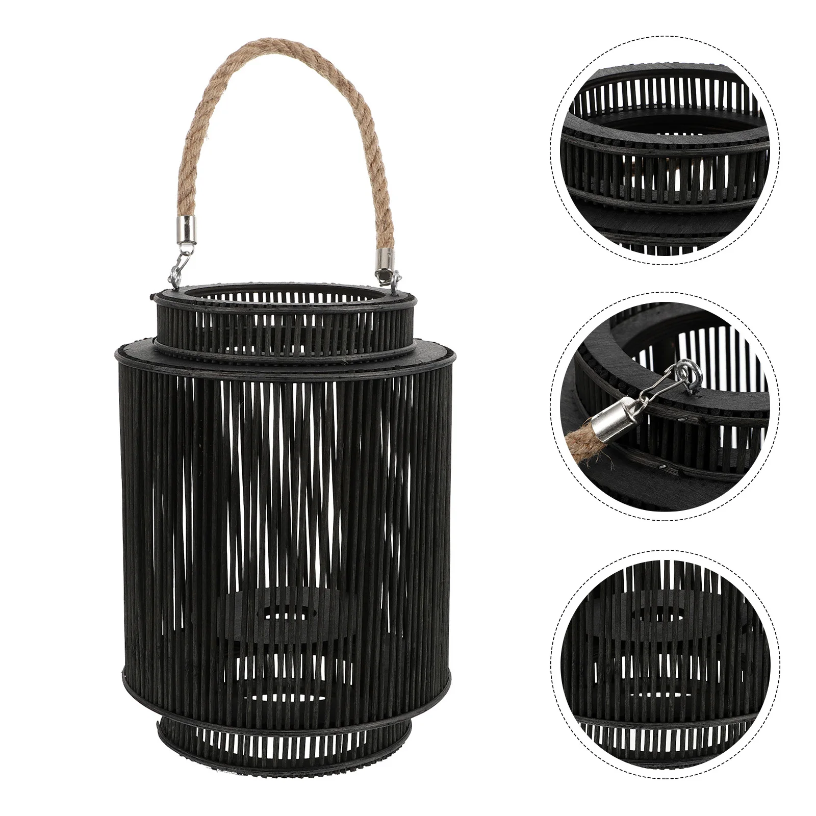 

Rattan Wind Lantern Balcony Decor Candlestick Home Decoration Party Christmas Bar Theme Garden Tabletop