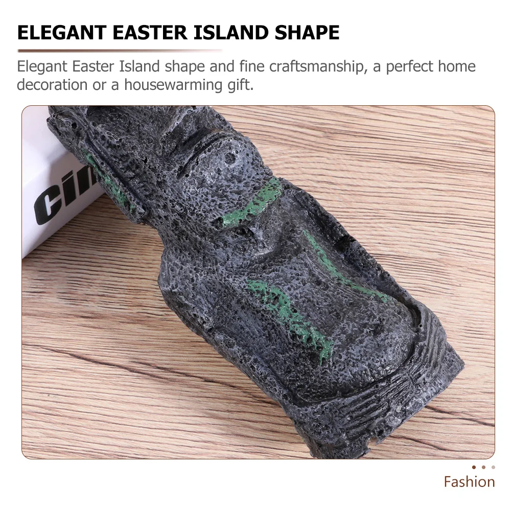 

2pcs Resin Island Statue Abstract Art Sculpture Desktop Ornament For Home Decor Living Room Shelf Countertop Craft Fish Tank