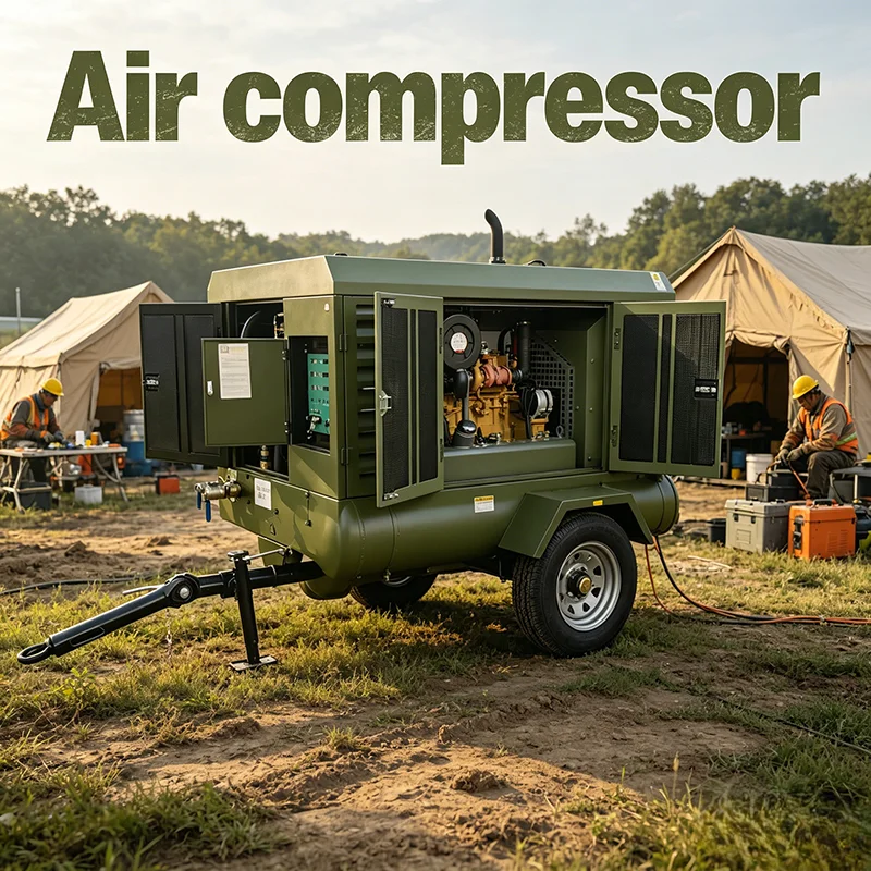 Diesel Screw Air Compressor 18bar, Direct Drive for Drilling Rig & Pile Driver