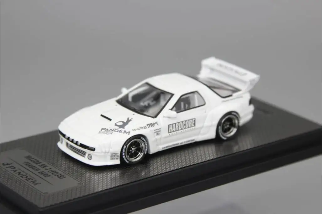 inno64-1-64-マツダ-rx-7-fc3s-パンデム-エアロ-ホワイト-ダイキャストカーモデル-在庫あり、すぐに発送可能