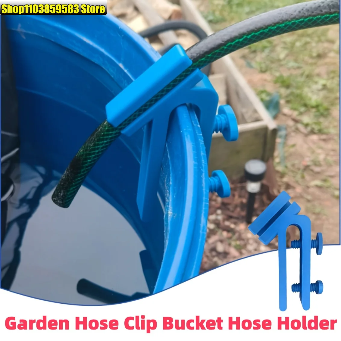1PCS Sturdy Hose Bracket for Bucket Garden Water Pipe Fitting, Easy Install Yard Hose Storage Holder, Compact Neat Organizer