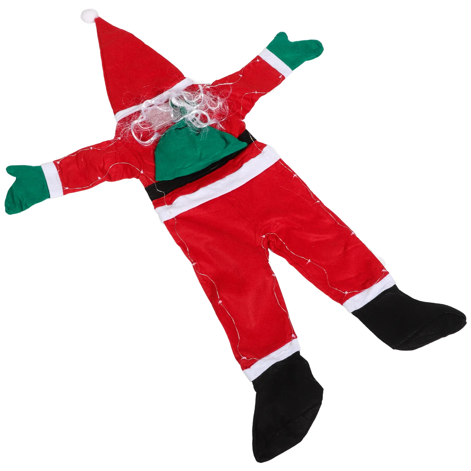 

Santa Claus Ornaments Automotive Cloth Decorations Christmas Car Tire Cover Hanging Xmas Props Durable Versatile Gift
