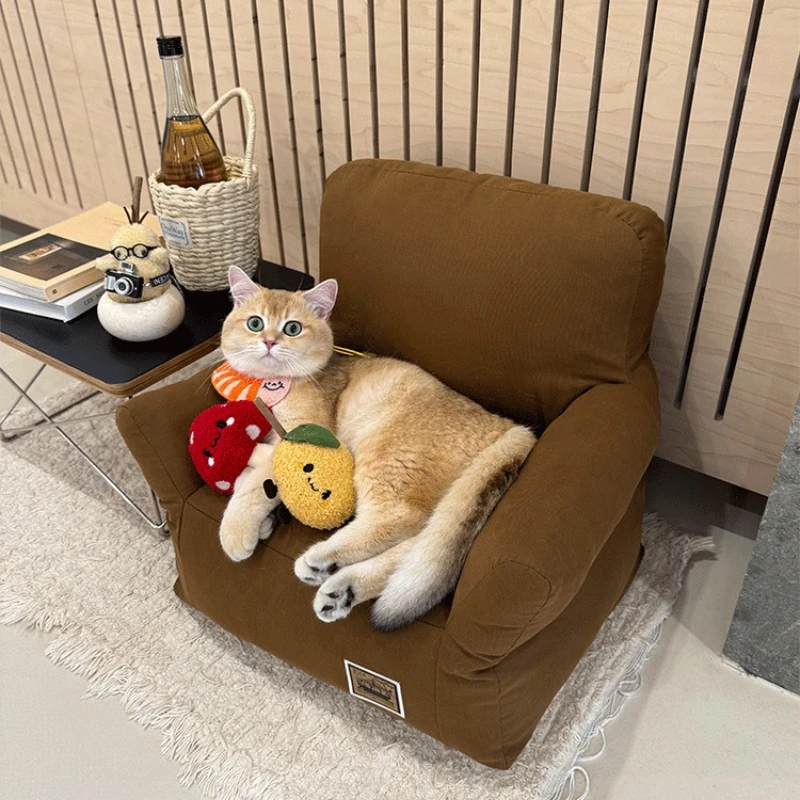 

‌ Диван для домашних животных INS, ультра уютная мягкая кровать для кошек, моющаяся подушка для собак на осень/зиму, реквизит для декора фотографий
