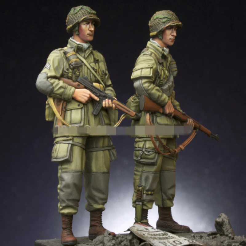 1/35 Resin Figures  Model Kits Historical military Us airborne troops SET Unassembled unpainted