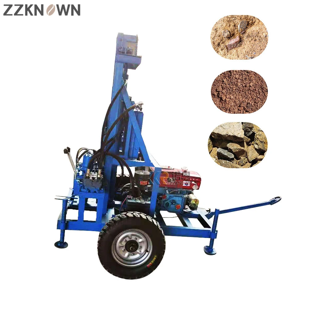 Horizontal Core Machine Mine Water Well Drilling Rigs Borehole Drilling Equipment Diesel Engines With Traction