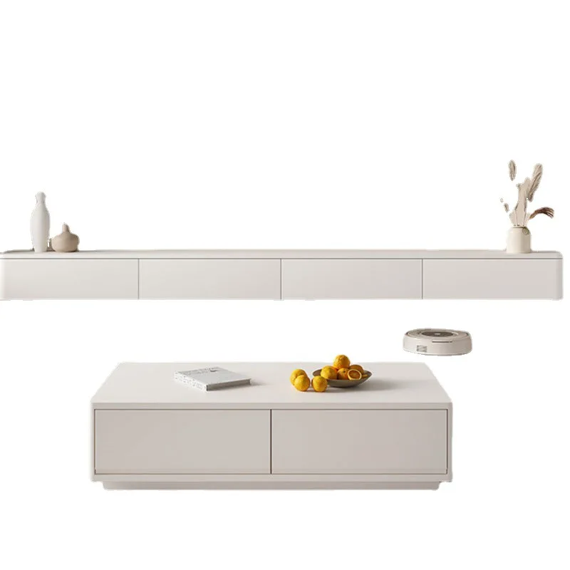 

Cream style, modern, minimalist, coffee table, living room, Italian style, minimalist, suspended, combination