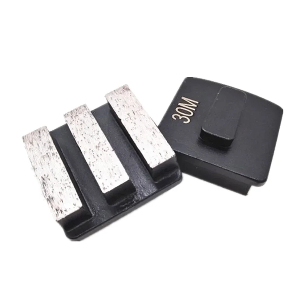 Redi Lock Metal Floor Block Three Segments Bars Quick Change Grinding Plates Long Life For GBHusqvarna Grinder 12PC
