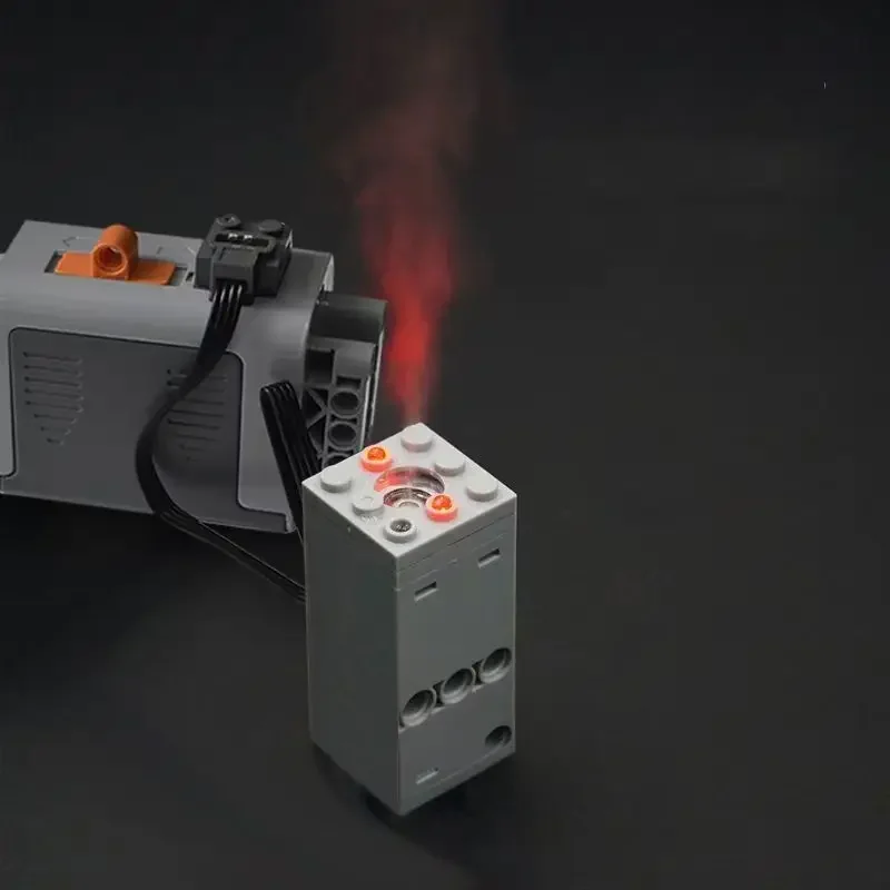 Symulowany opryskiwacz wydechowy Zaawansowane technologicznie klocki konstrukcyjne Zmodyfikowany silnik Zdalnie sterowane zmontowane klocki DIY do części modeli samochodów i pociągów