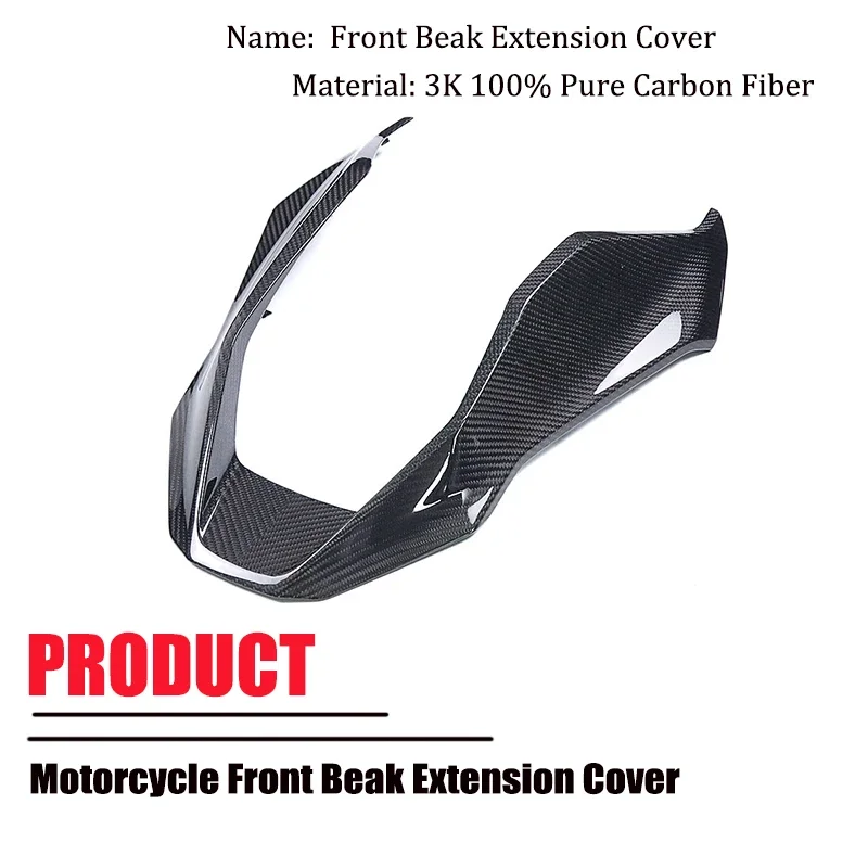 For BMW R 1300 GS R1300GS 2024 2025+ 100% Full Carbon Fiber Front Beak Extension Cover Modified Fairing Motorcycle Accessories