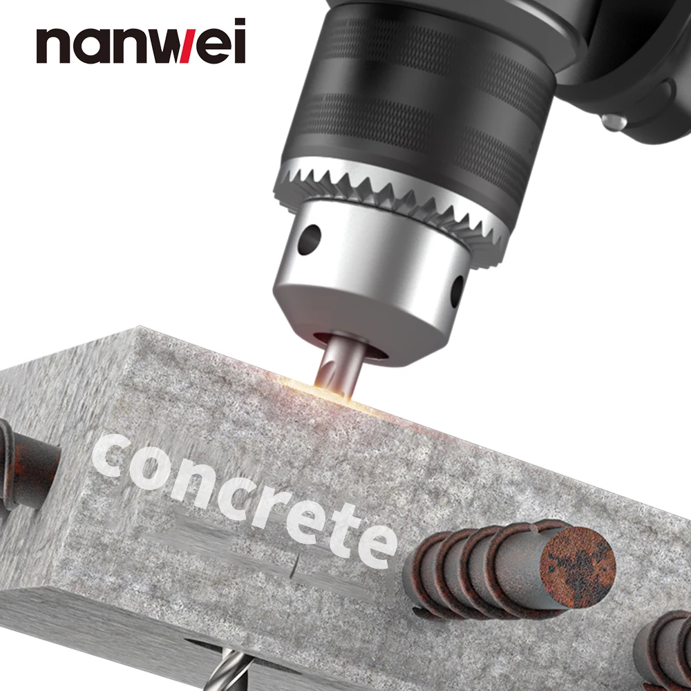 NANWEI Cordless Brushless 21V Industrial Grade Drill 220NM High Torque Professional Ice Drilling Fishing Screwdriver