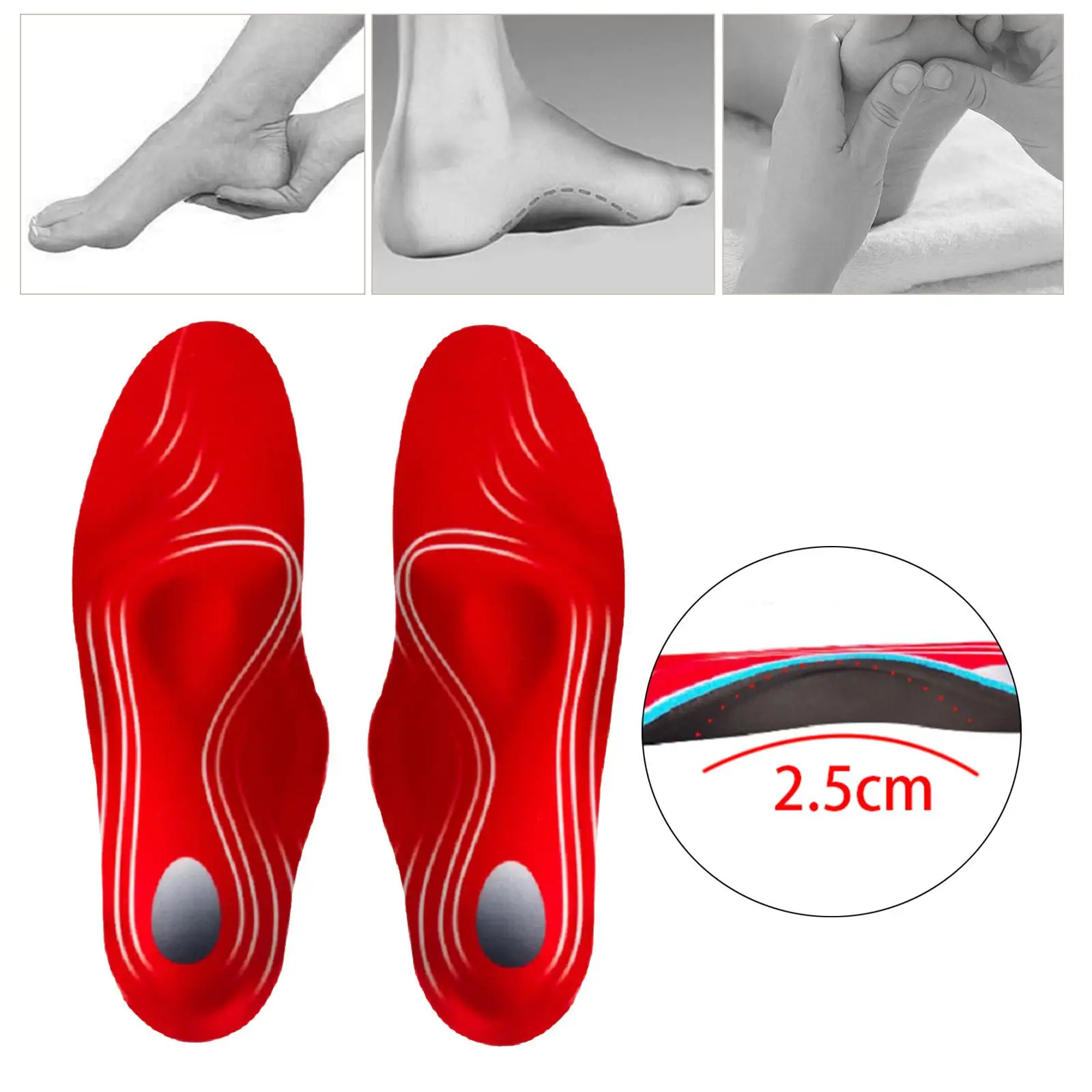 Orthotic Shoe Insoles Running Athletic Insoles Flat Feet Shoe Inserts