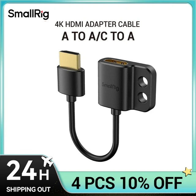 SmallRig Ultra Slim 4K Adapter Cable A to A C to A D TO A for BMPCC 4K 6K for Sony A7SIII for Panasonic 3019 3020 3021 AliExpress
