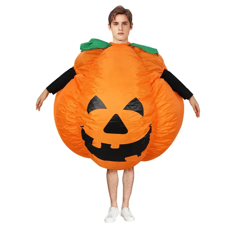 

Pumpkin Inflatable Jumpsuit Cosplay Funny Bodysuit Fashion Vivid Image Ornament Halloween Masquerade Party Costume Prop
