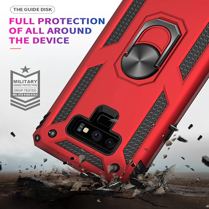 Sergeant Armor Phone Case For Samsung Note 9 8 10 5G Shockproof Kickstand Protective Cover Back Case for Galaxy Note10 Plus Caso