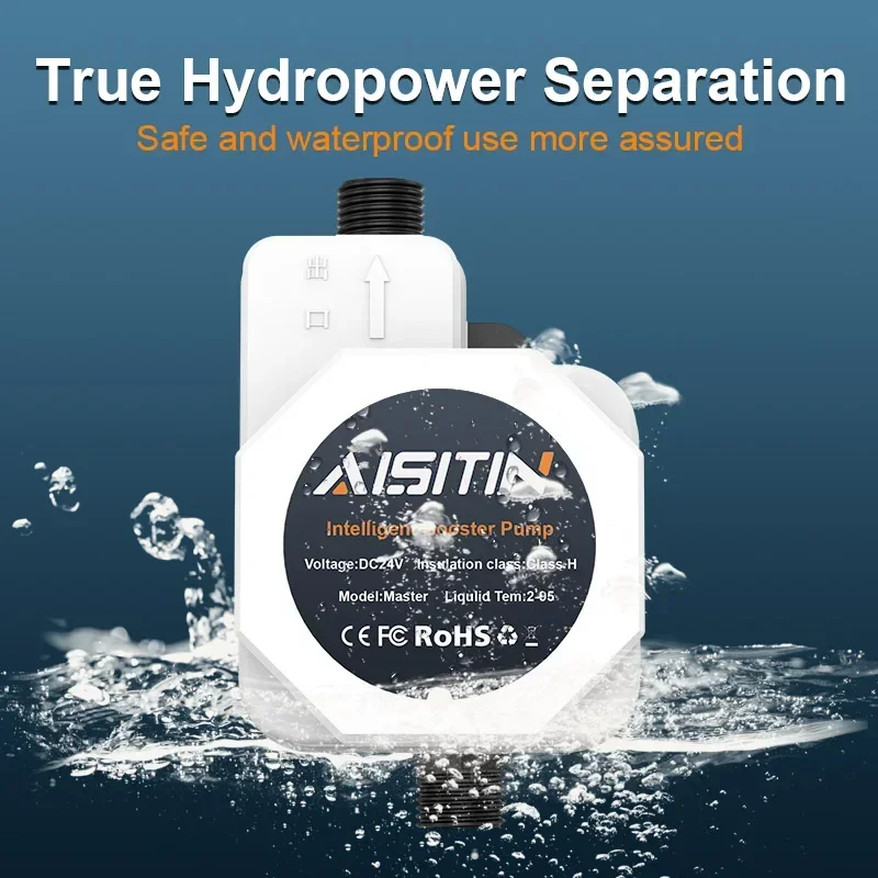 2024 AISITIN Booster Pump Brushless Water Pump 16m 24v IP56 Pome Automatic Pressure Controller Home Boost Water Heater