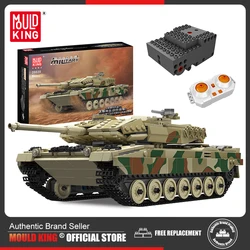 MOULD KING 20020 Germany Leopard 2 Main Battle Tank Technical Building Blocks Toys for Kids Birthday Gift