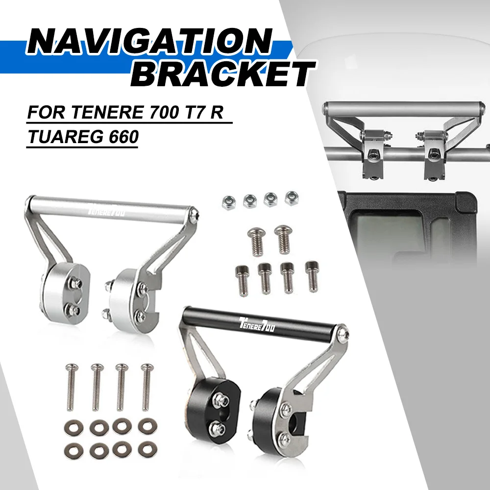 

For Yamaha Tenere 700 XTZ700 2019-2025 GPS Navigation Mount Bracket Tenere700 Rally Edition for Aprilia Tuareg660 2022 2023 2024