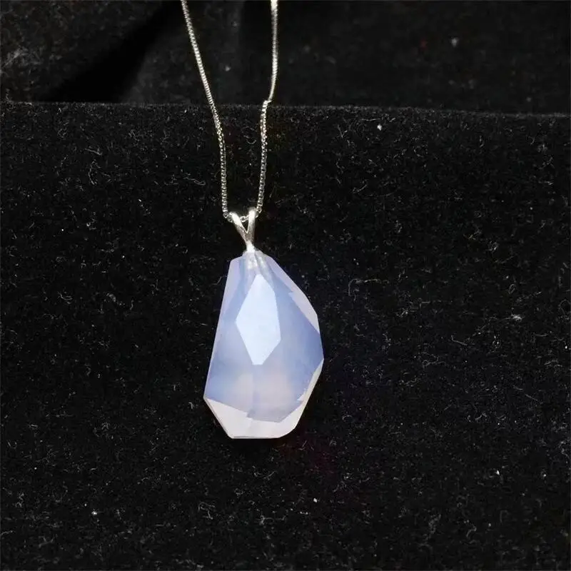 

S925 Natural Freeform Milky Quartz Amethyst Pendant Women Men Healing Reiki Jewelry Fashion Necklace 1PCS