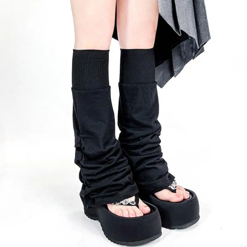 

72xe Fashion Floared нога теплее для женщин панк длинный носки для ног Harajuku.