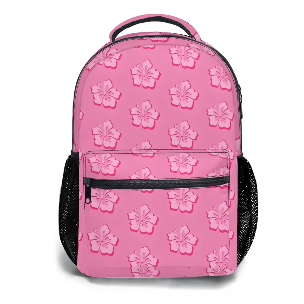 Preppy School Supplies, Aesthetic, Pink,New Female Fashion High Waterproof College Backpack Laptop Travel Book Bag 17inch