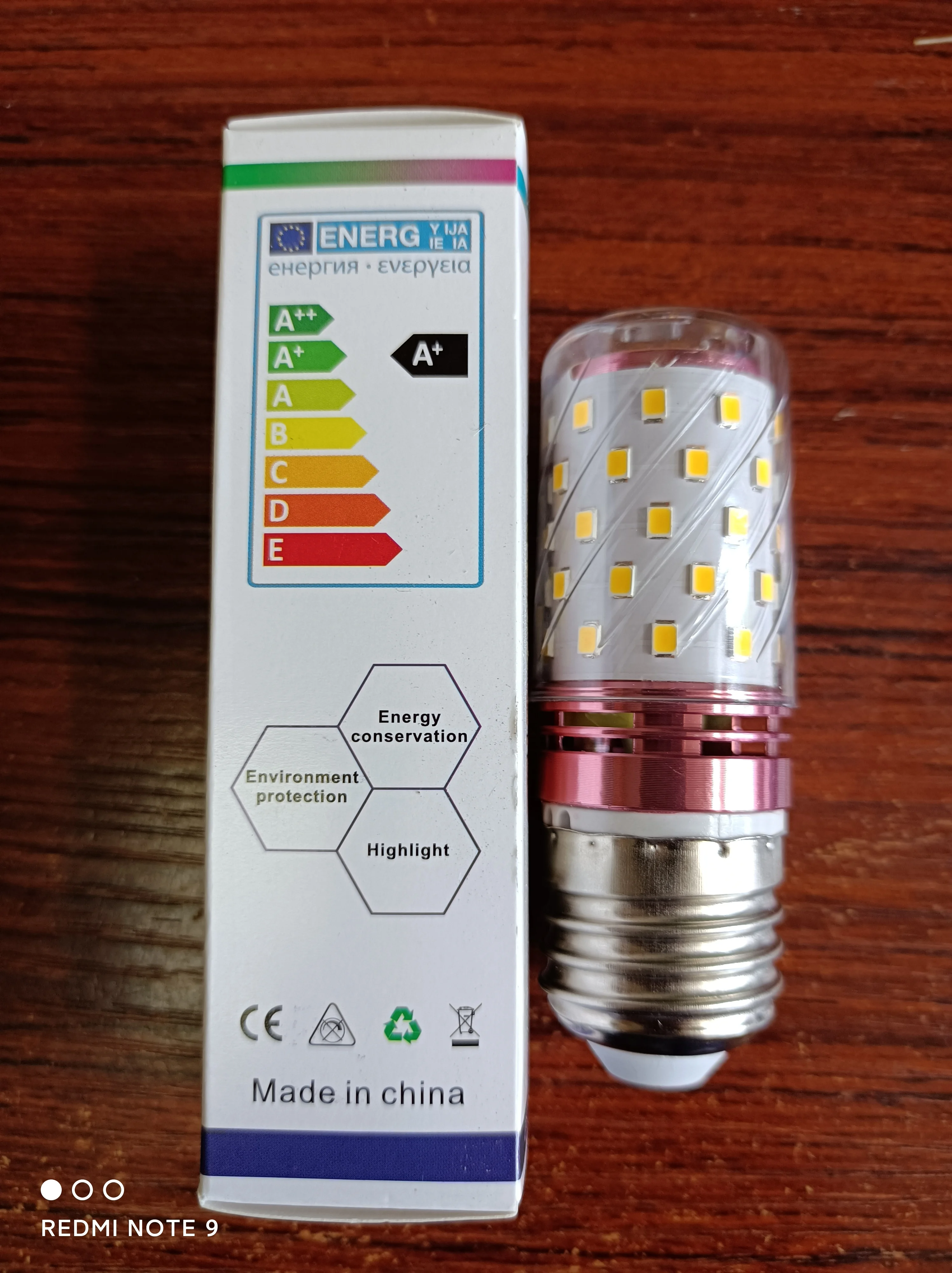 E27 LED Bulb Corn Bulbs High Brightness 12W 220V Warm White