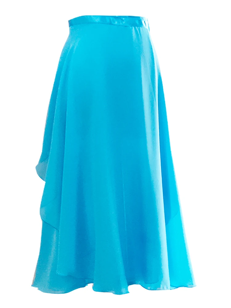 여성용 댄스 드레스, 쉬폰 발레 드레스, 여성용 댄스 랩 드레스, 넥타이 포함