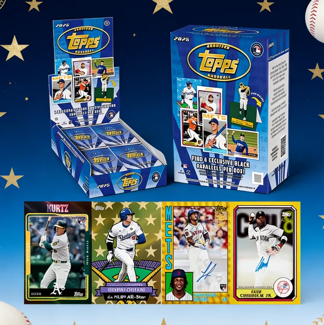 

Суперценная коробка Topps Archives 2025 MLB, коллекция карточек с автографами со звездами, идеальная праздничная подарочная игрушка для коллекционеров карт.