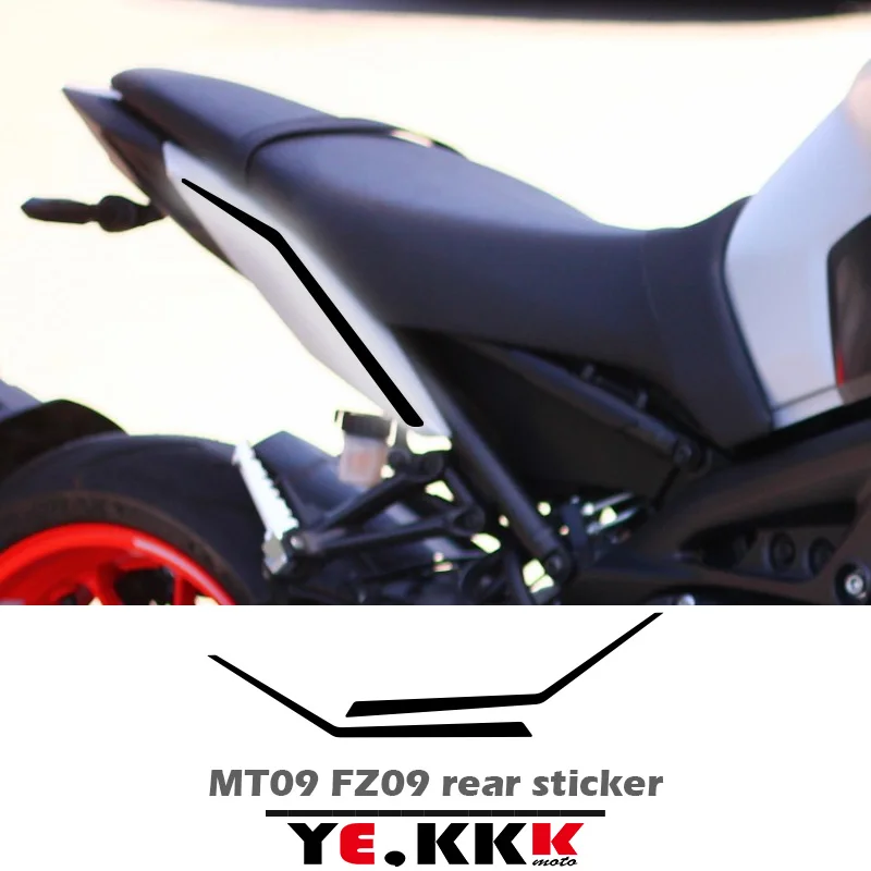 

For YAMAHA MT09 MT-09 MT-09SP FZ09 Rear Tail Fairing Sticker Decals Hollow Line Stickers Custom Color MT 09