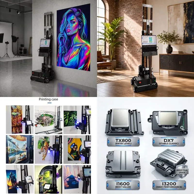 New 3D Wall Painting Machine for Indoor and Outdoor Use Industrial Grade High Definition High Speed Foldable Portable Printer