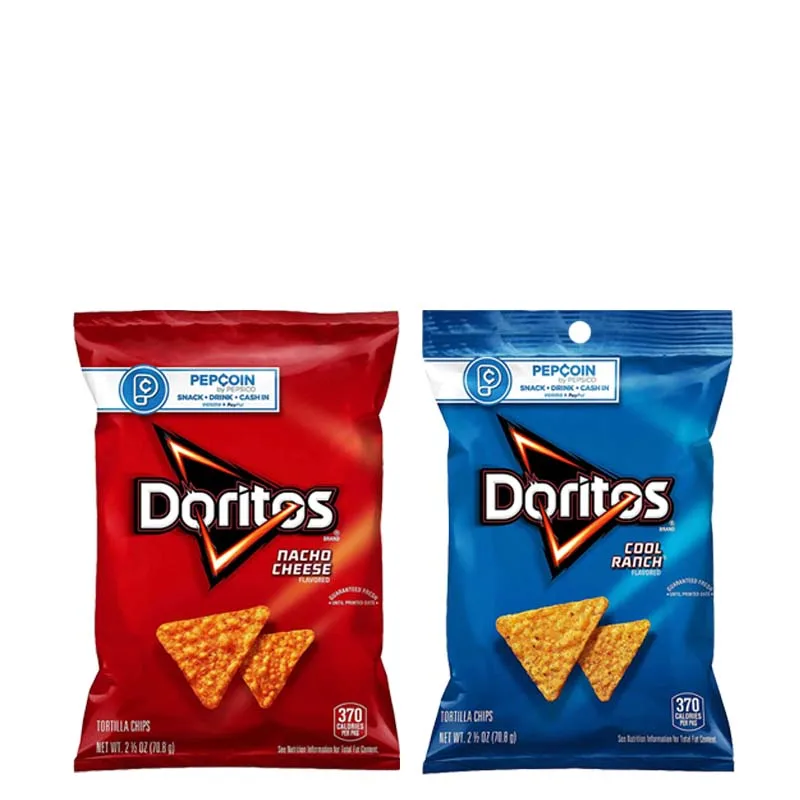 Doritos Nacho Chips per tortilla al formaggio/Cool Ranch Tortilla Chips 2,5 once (70,8 g)*4 confezioni