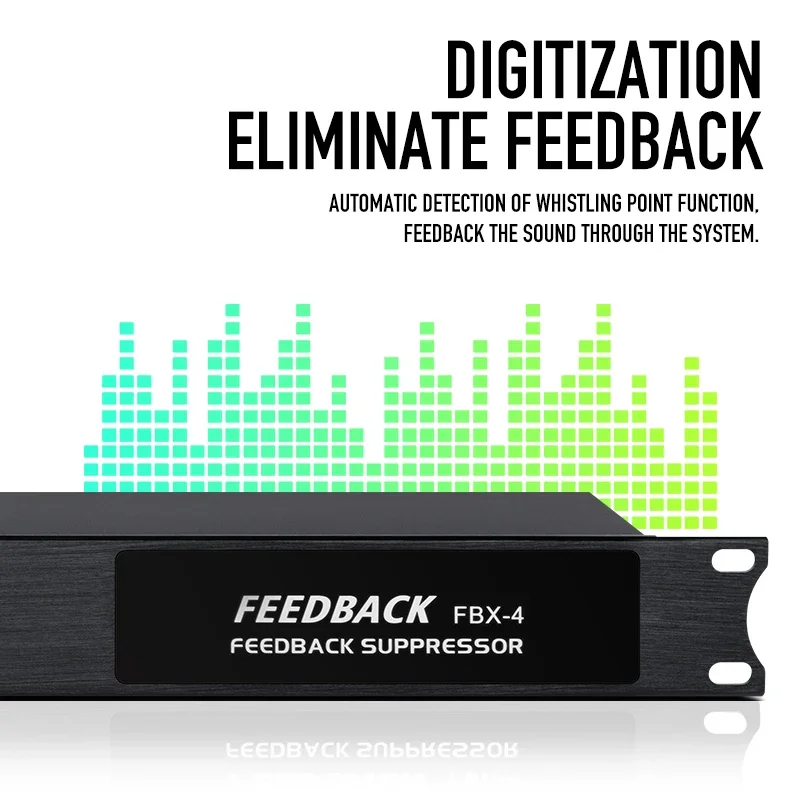 FBX-4 Professional Stage Performance ระบบประมวลผลเสียงไมโครโฟนคาราโอเกะดิจิตอลข้อเสนอแนะ Suppressor