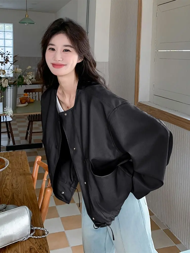 

Женские короткие куртки оверсайз с подкладкой для пар, студенческое бархатное пальто, популярное клетчатое фиолетовое пальто на молнии, готическое