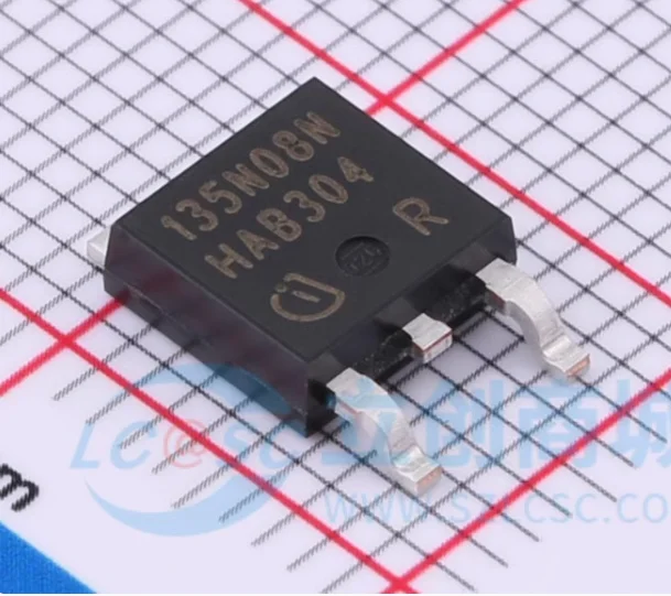 12PCS New original IPD135N08N3G 135N08N（TO-252） Electronic Component