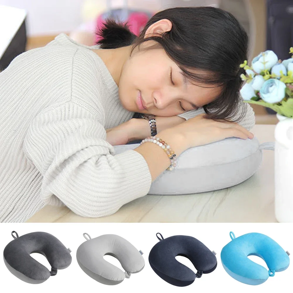 U Shape Pillow Foam Particles Slow Rebound Filler Outdoor Travel Airplane Car Nap Neck Pillow Neck Pillow Home and Garden Pillow